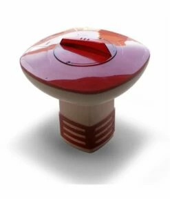 Diffuseur De Chlore Flottant Rouge Et Blanc